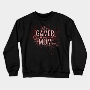 GAMER MOM Cyber Pink circuit Crewneck Sweatshirt